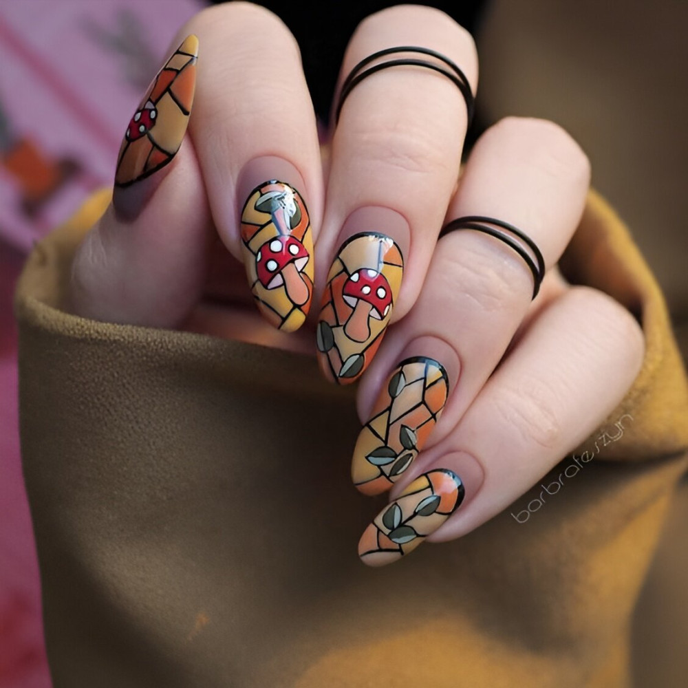 30 Majestic Glass-Stained Nail Art Designs To Make You A Queen - 197