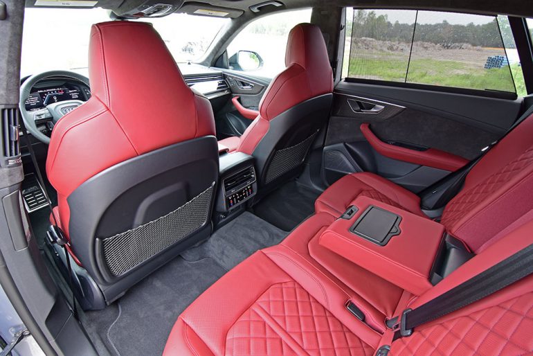 2022 audi sq8 prestige rear interior