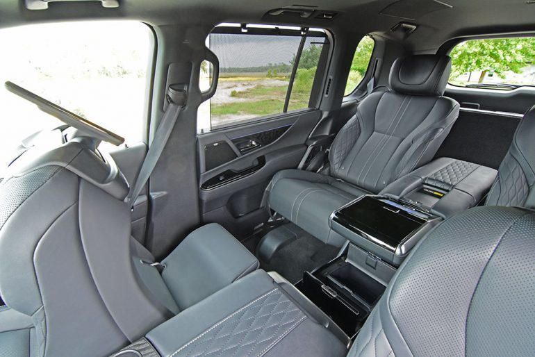 2022 lexus lx 600 ultra luxury seat recline