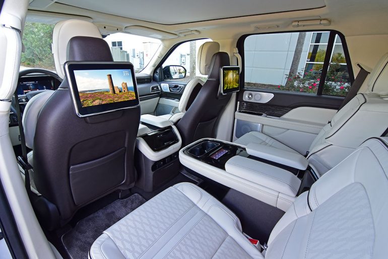 2022 lincoln navigator black label interior rear