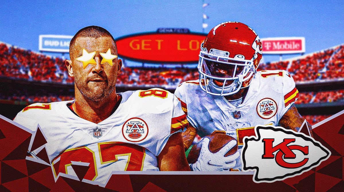 Chiefs' Travis Kelce issues NSFW apology to Mecole Hardman for crucial fumble vs. Bills