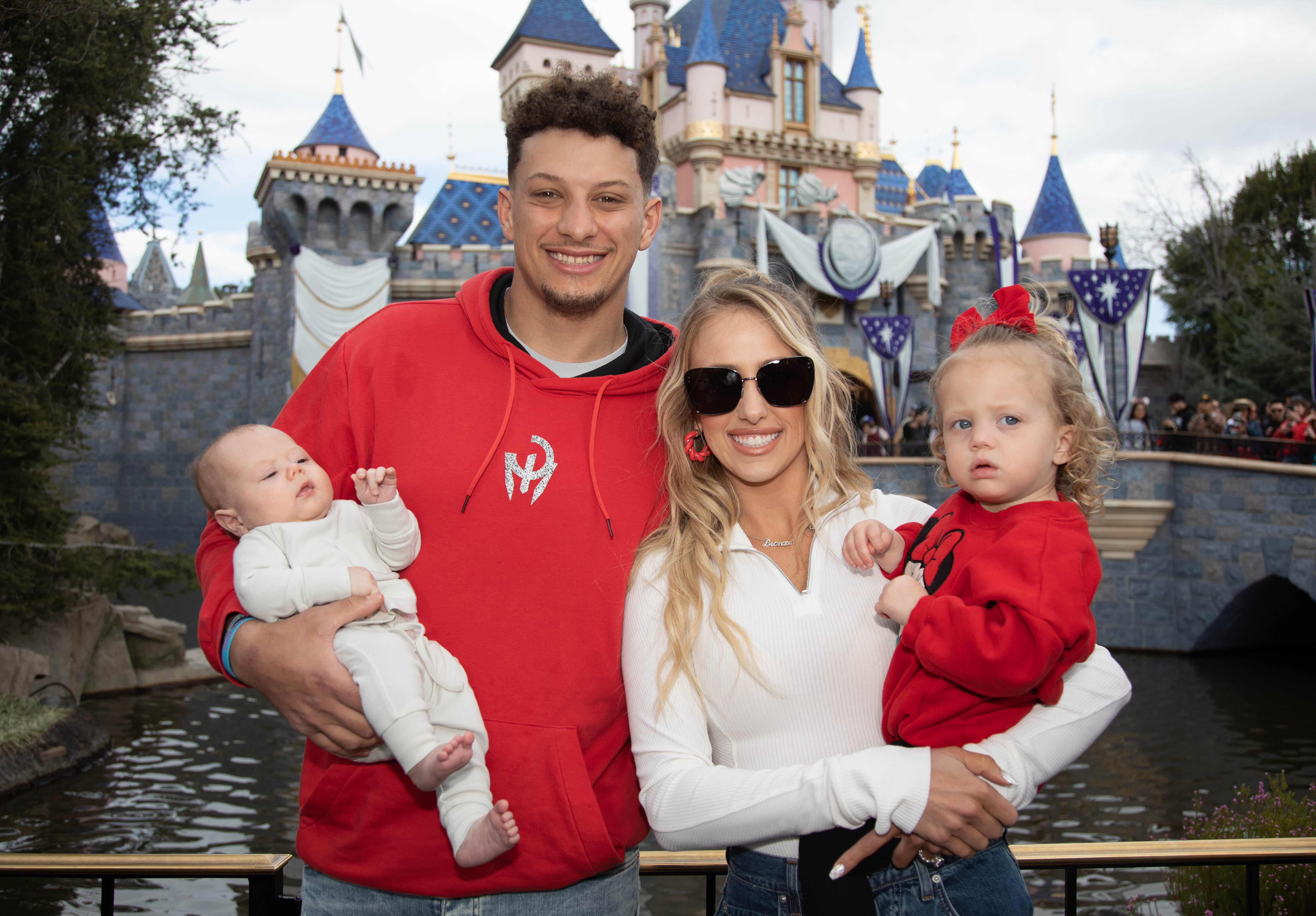 Patrick Mahomes and Family at Disneyland After Super Bowl | POPSUGAR  Celebrity