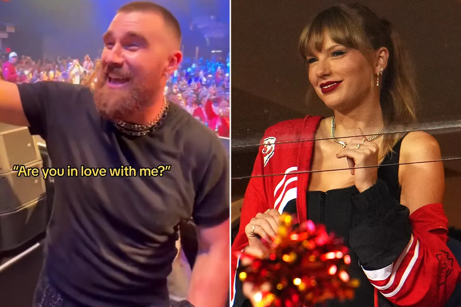 Travis Kelce Sings Along to 'You Belong with Me' While in the Club with Taylor Swift ”” and Includes Sweet 'Love' Lyric Change