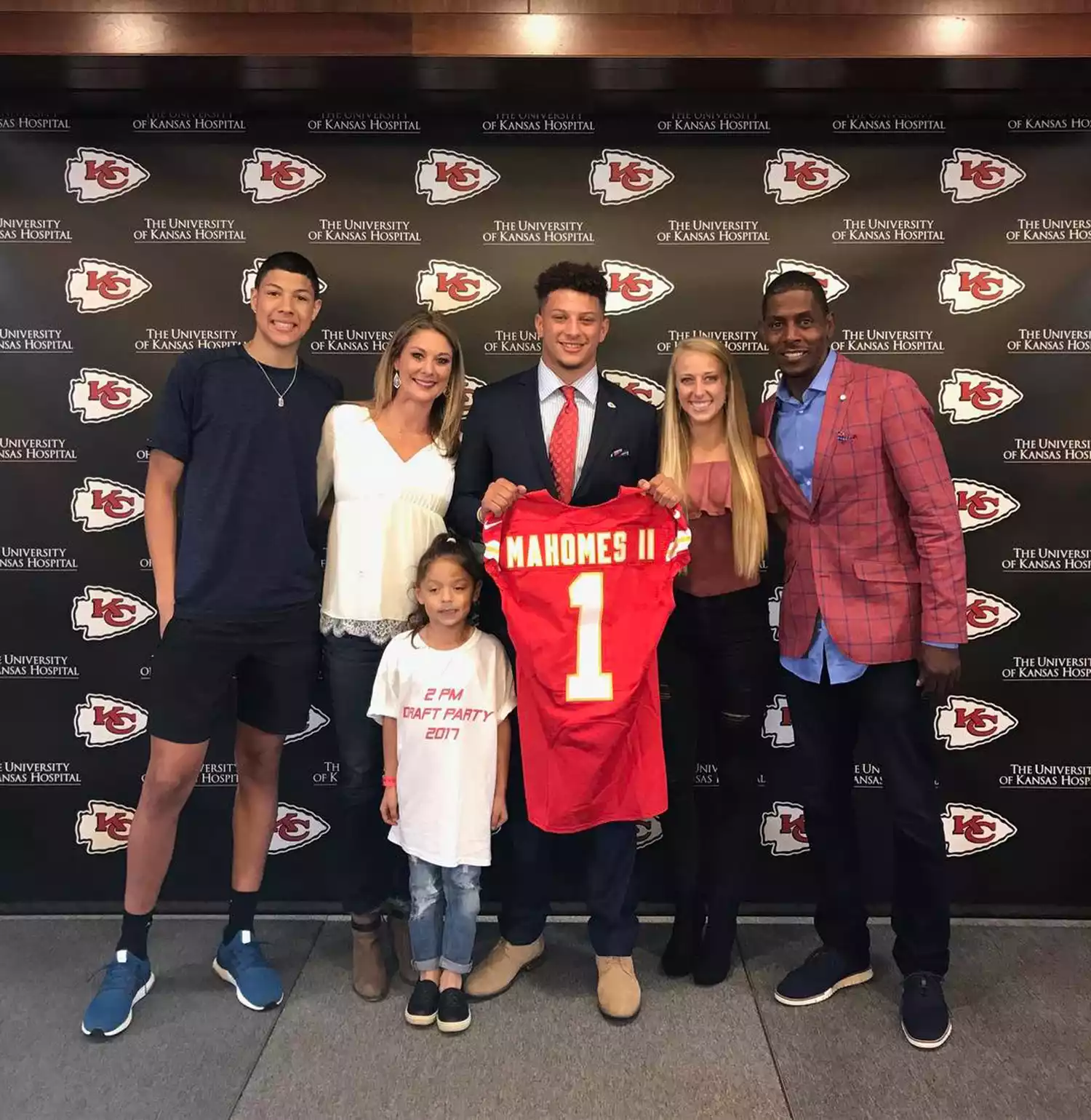 Patrick Mahomes and Family