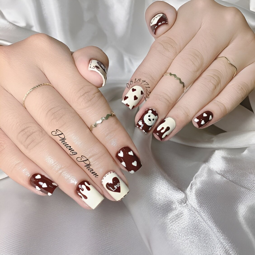 35 Chocolate Nail Art Designs That Are Sweeter Than Candies - 269