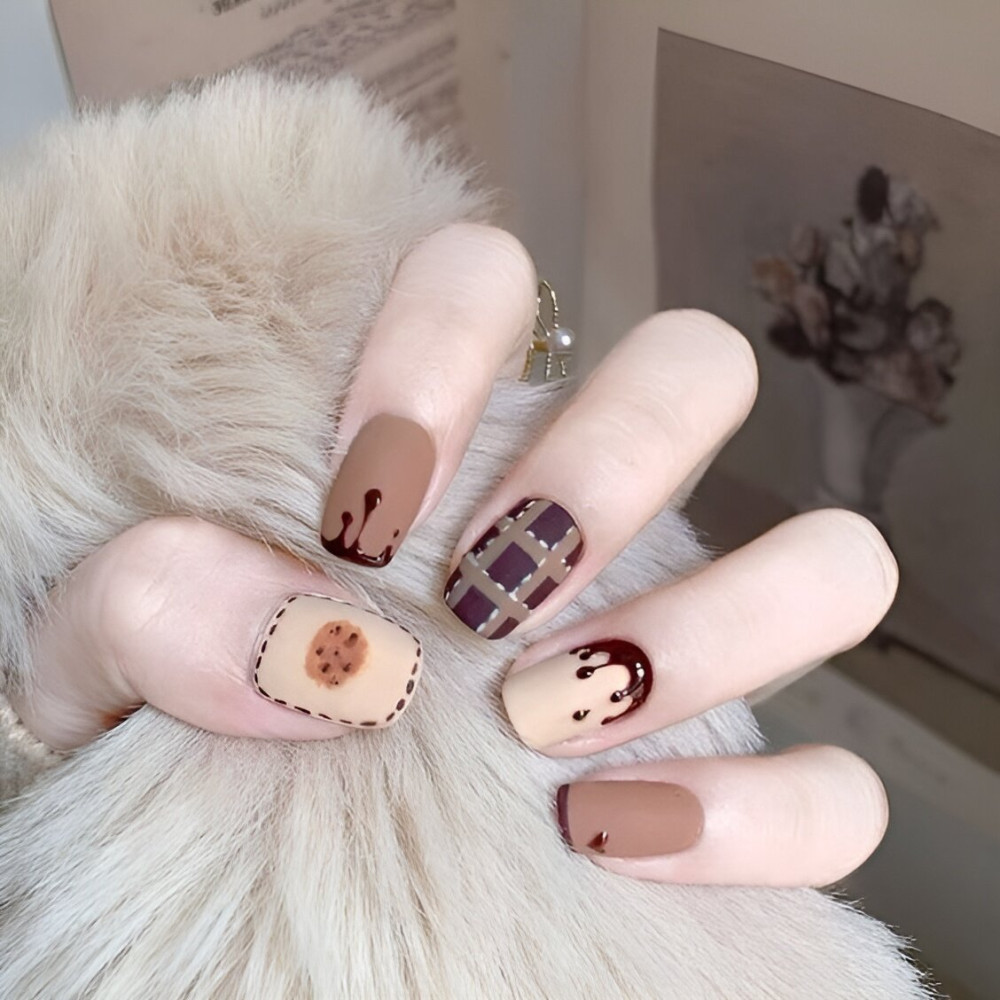 35 Chocolate Nail Art Designs That Are Sweeter Than Candies - 271