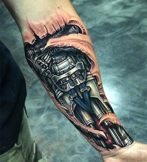 3D Arm Tattoo