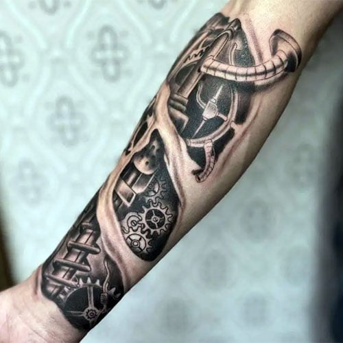 3D Forearm Tattoo Ideas For Guys