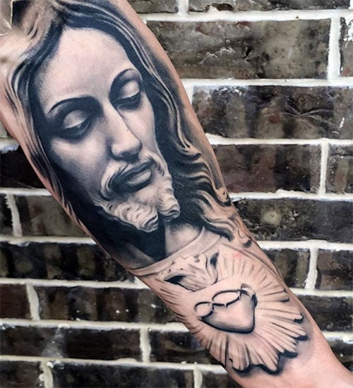 3D Jesus Tattoo