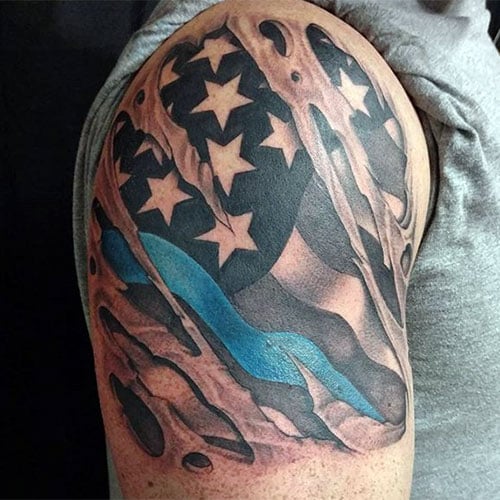 3D Shoulder Tattoo Designs For Men