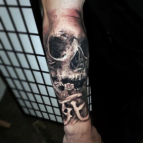 3D Skull Tattoo Designs