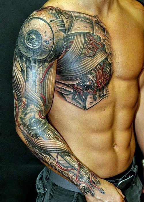 3D Sleeve Tattoo