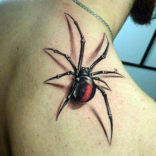 3D Spider Tattoo Designs