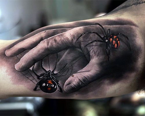 3D Spider Tattoo