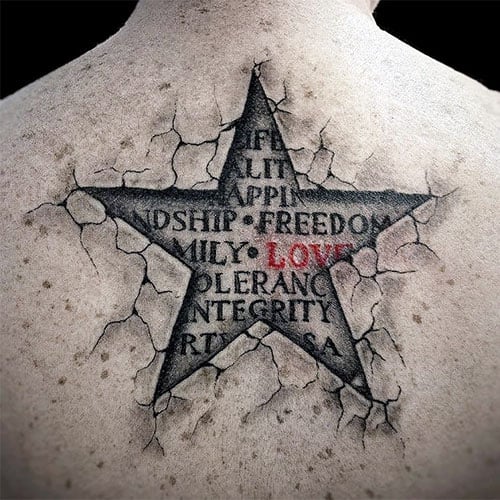 3D Star Tattoo