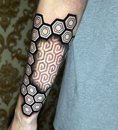 Artistic 3D Forearm Tattoo