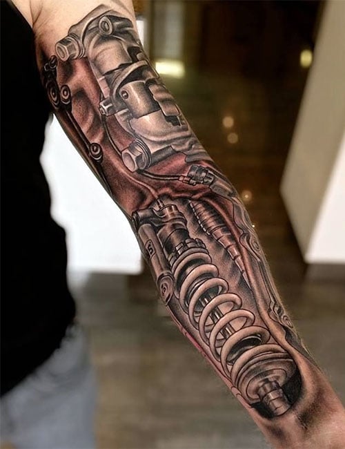 Awesome 3D Sleeve Tattoo