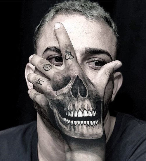 Badass 3D Skull Tattoo