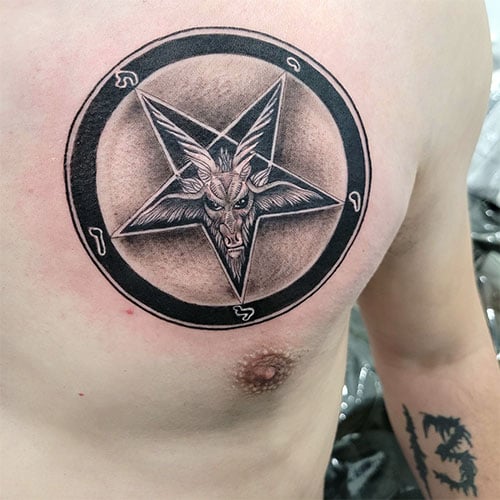 Badass 3D Star Tattoo