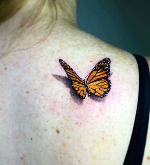 Beautiful 3D Butterfly Tattoo Ideas