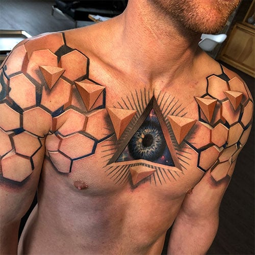 Cool 3D Eye Tattoo Designs