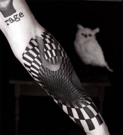 Creative 3D Forearm Tattoo