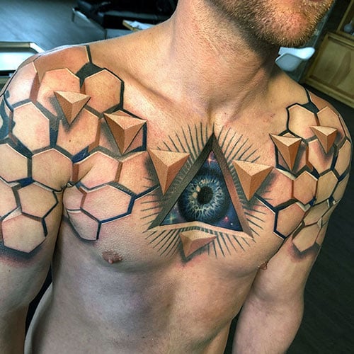 Incredible Realistic 3D Tattoo Designs For Men