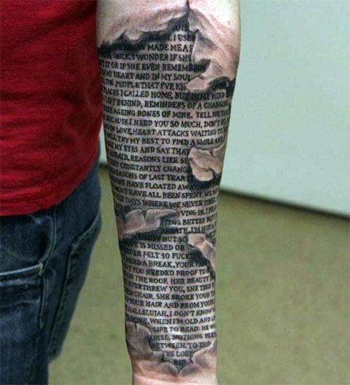 Meaningful 3D Forearm Tattoo