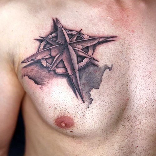 Meaningful 3D Star Tattoo