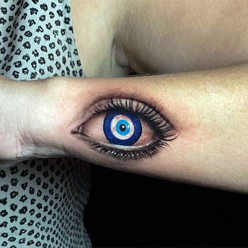 Small 3D Eye Tattoo