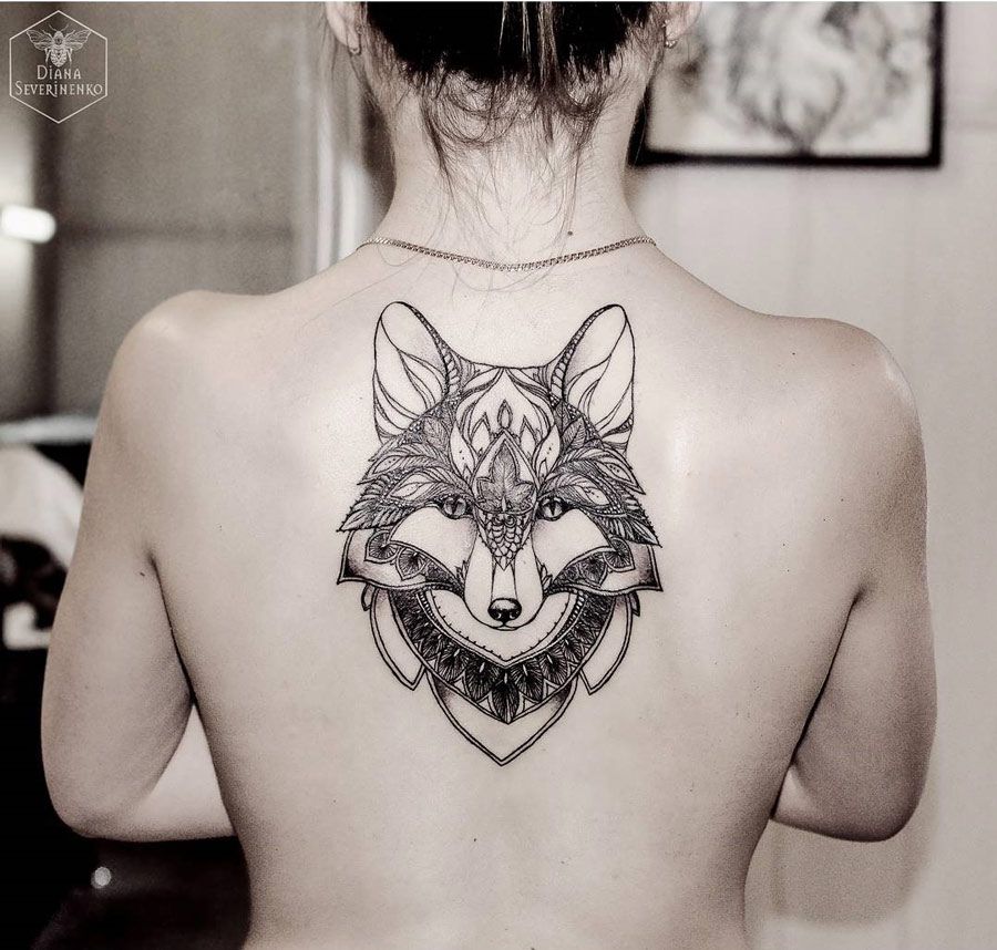 Hình xăm con Cáo Hồ Ly 035 tại ĐỖ NHÂN TATTOO Hình xăm Ý tưởng hình xăm Xăm