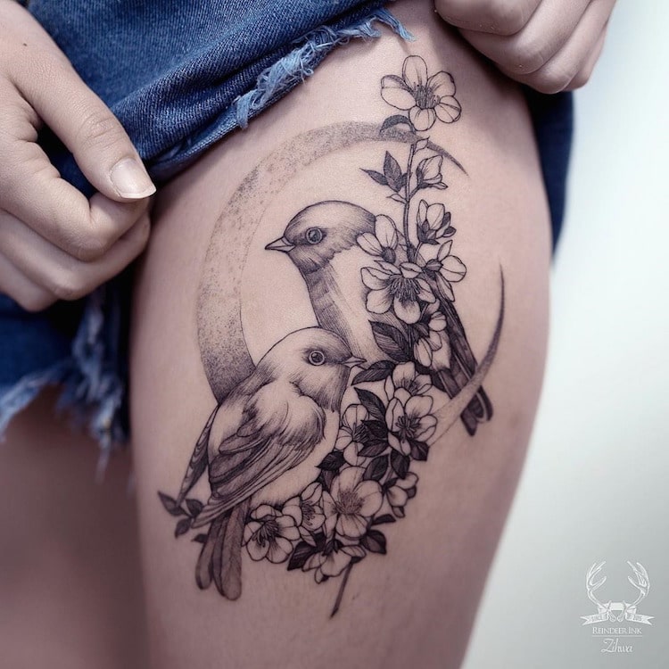 Delicate Tattoos Nature Tattoos by Le jardin de Zihwa