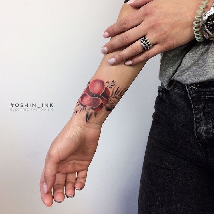 oshin timoshin floral tattoos