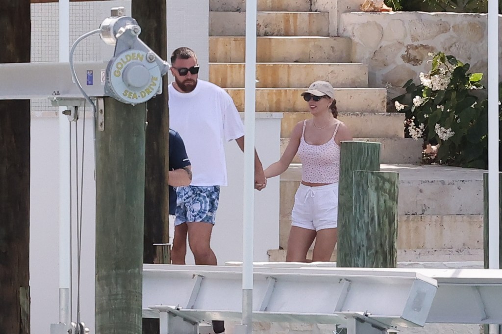 Taylor and Travis on vacation in the Bahamas