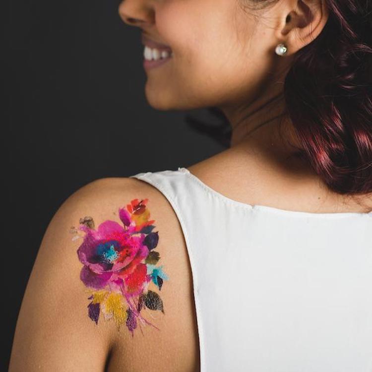 tattly flower tattoos