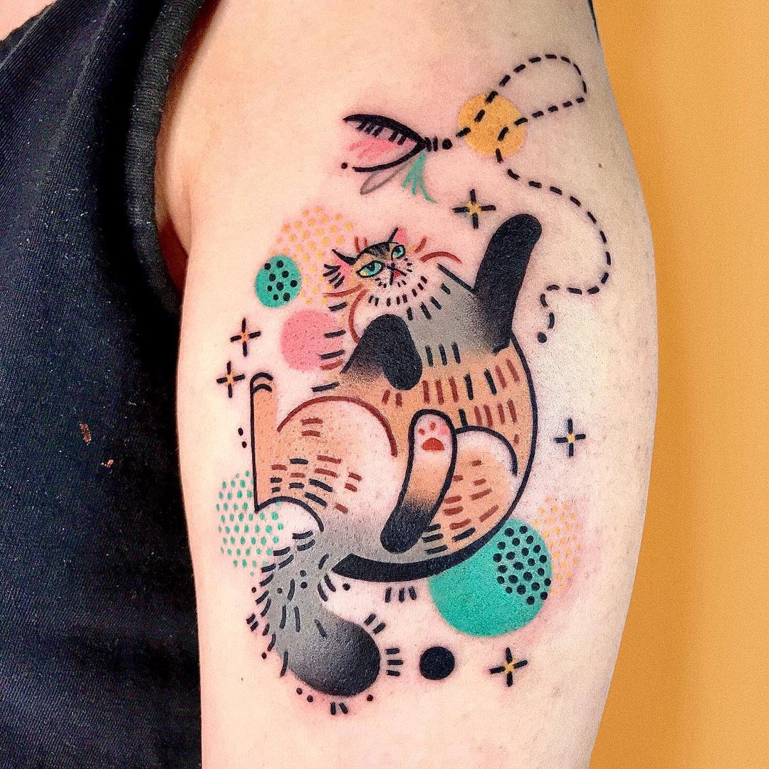 Abstract Animal Tattoos by Hen