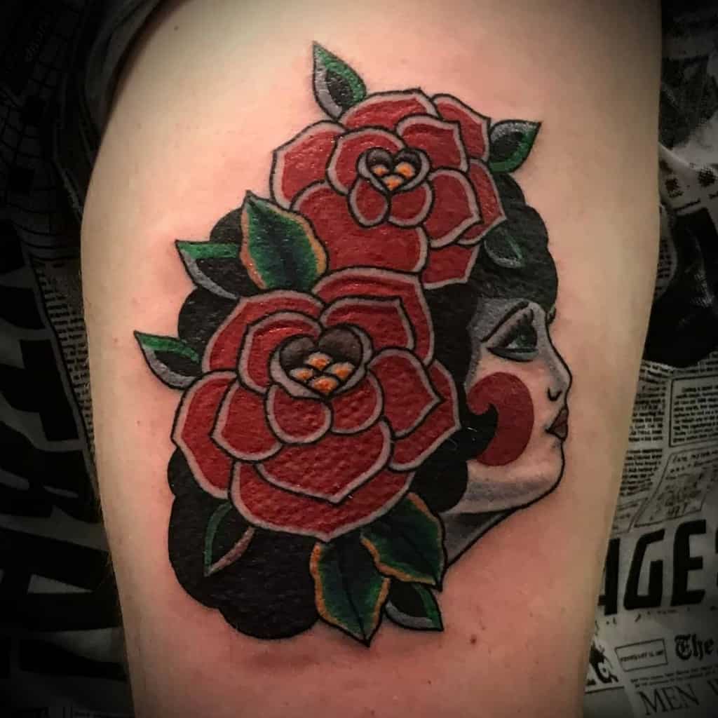 thigh gypsy rose tattoos d.k.wellburn