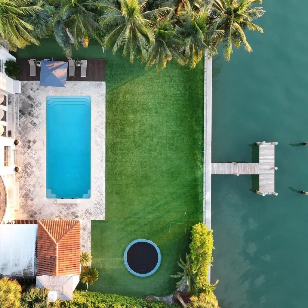 Aerial View of Goran Dragić's Miami Home