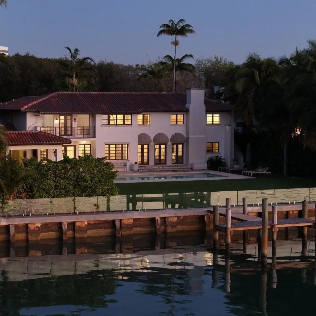 Rear View of Goran Dragić's Miami Home