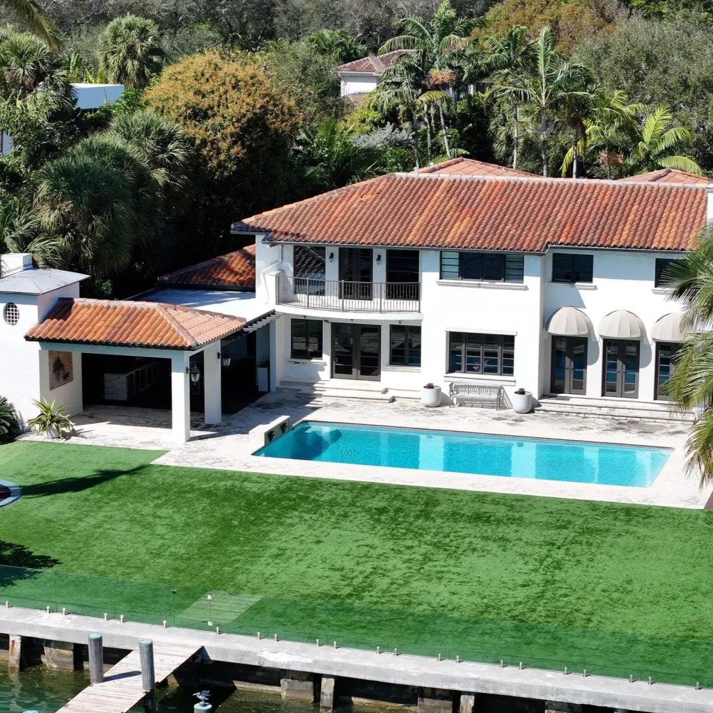 Aerial View of Goran Dragić's Miami Home