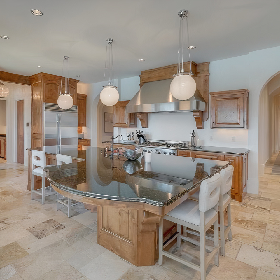 Kitchen in Damian Lillard's Oregon Home