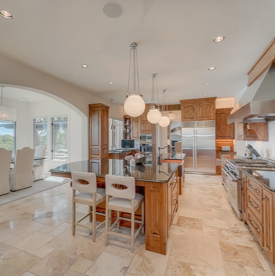 Kitchen in Damian Lillard's Oregon Home