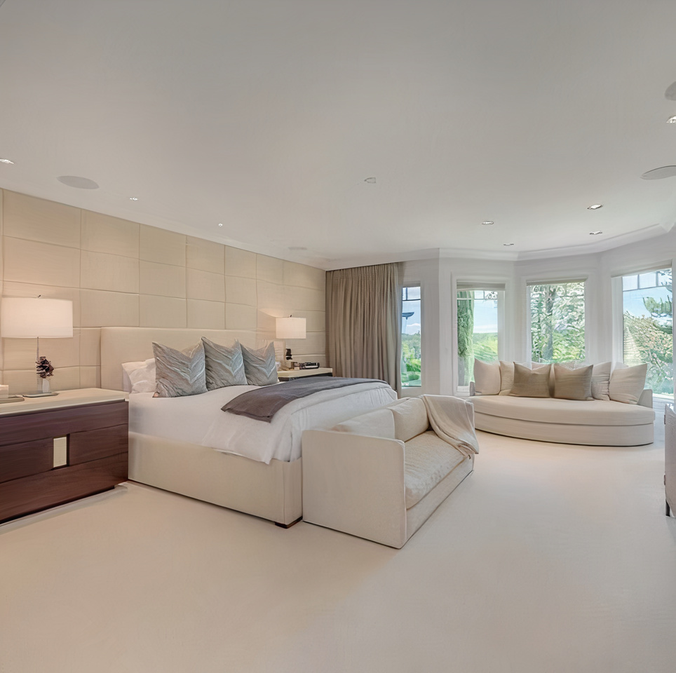 Bedroom in Damian Lillard's Oregon Home