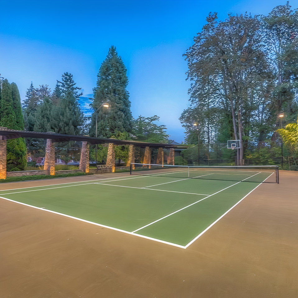 Tennis Court in Damian Lillard's Oregon Home