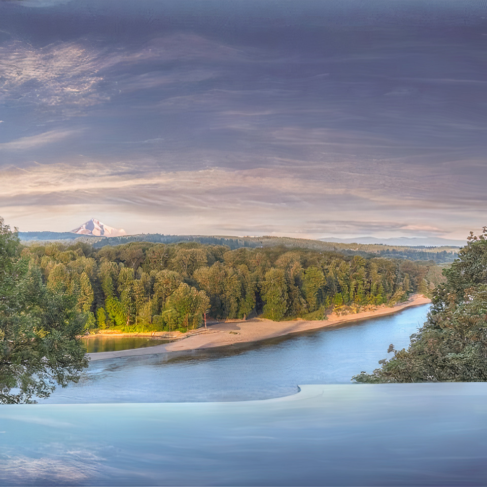 Lake view from Damian Lillard's Oregon Home