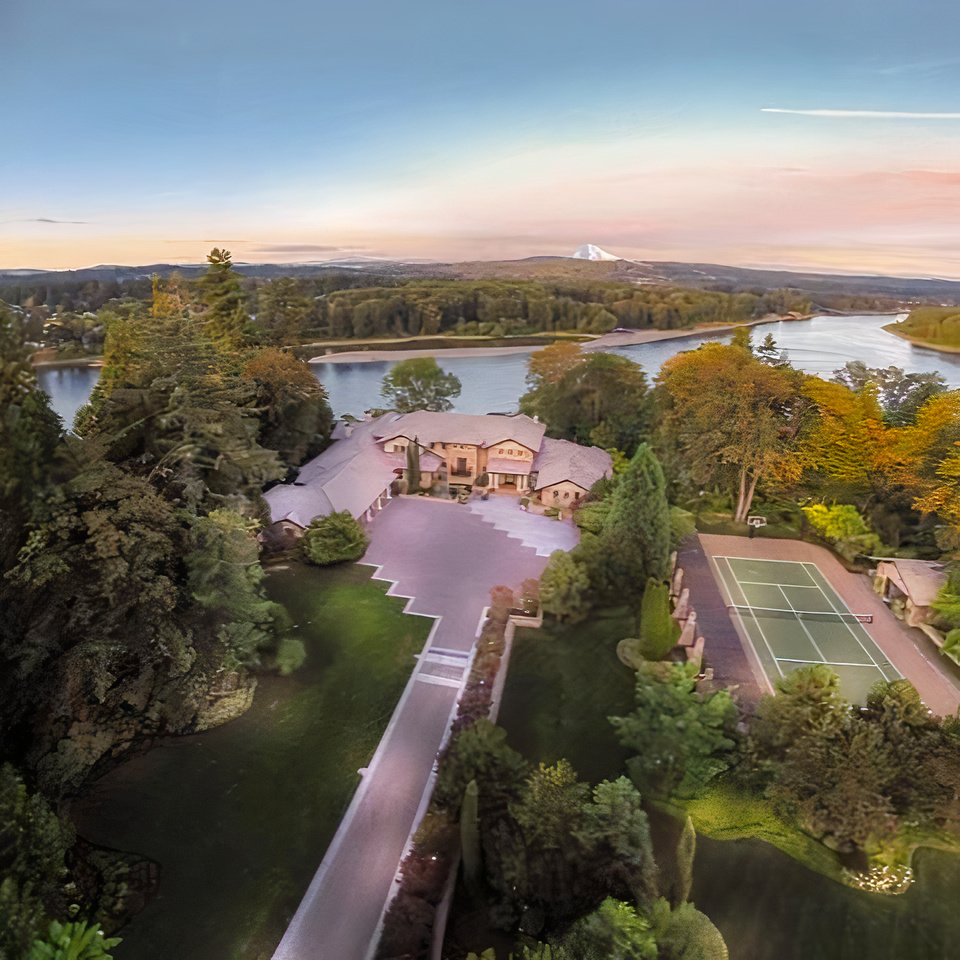 Aerial View of Damian Lillard's Oregon Home