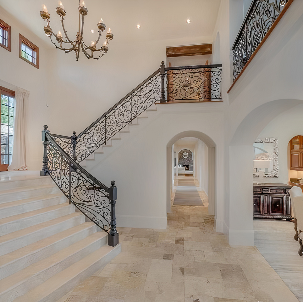 Staircase in Damian Lillard's Oregon Home