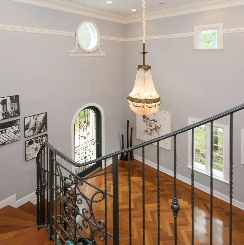 Staircase in Goran Dragić's Miami Home