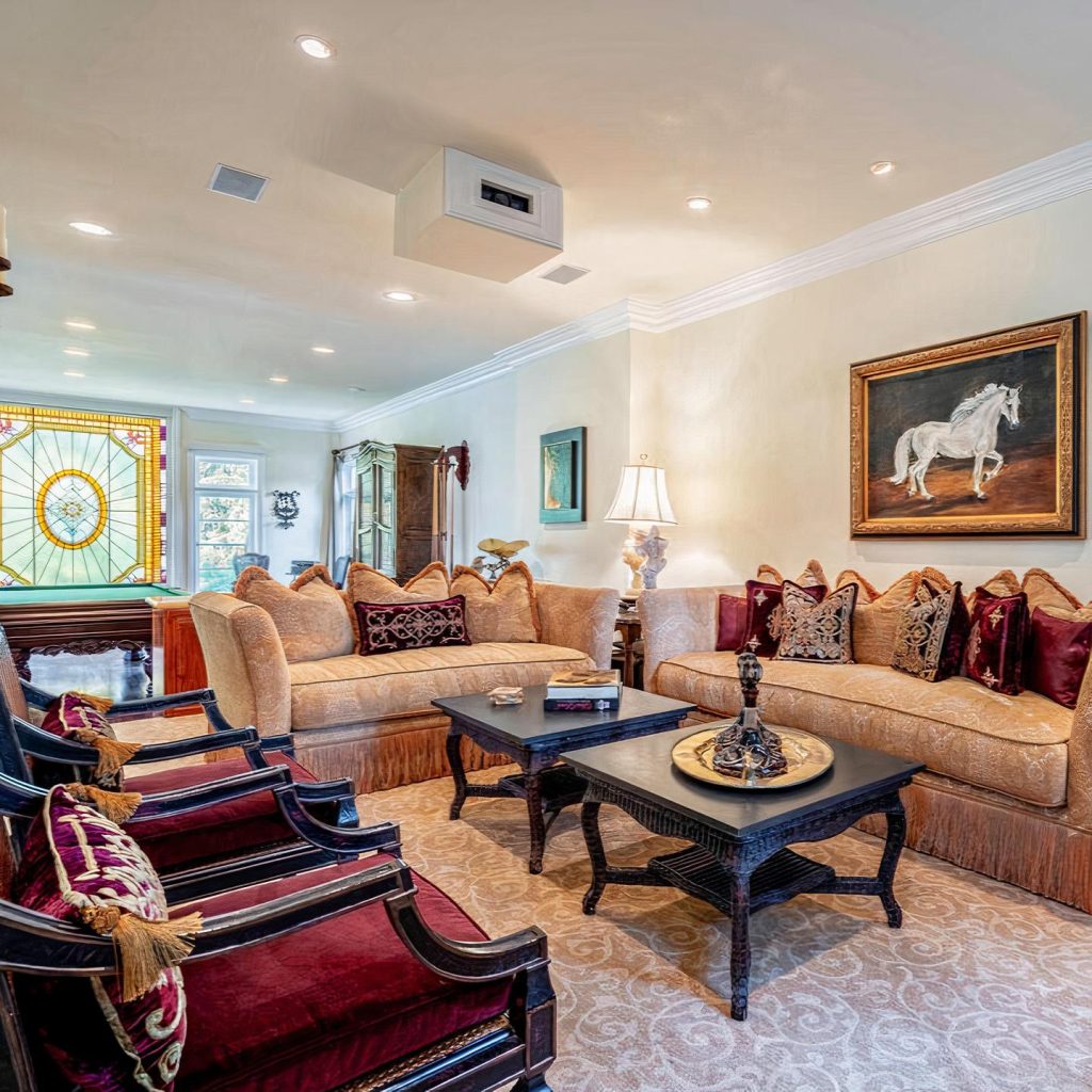 Living Room in Blake Griffin's Brentwood Home