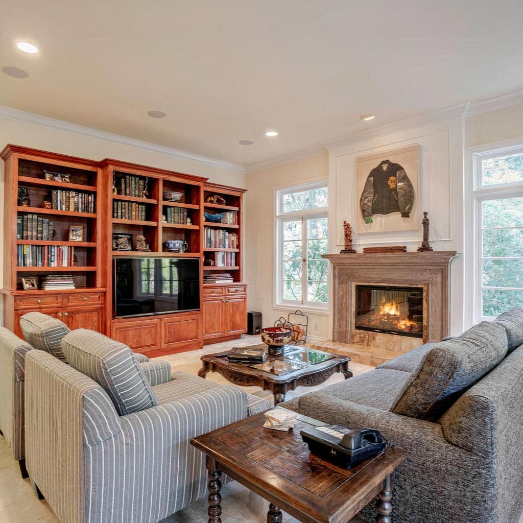 Family Room in Blake Griffin's Brentwood Home